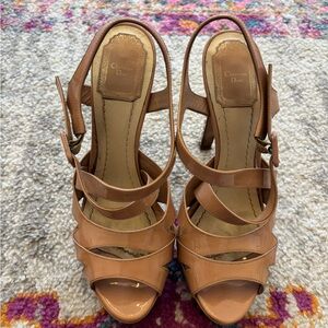 Dior Women's Brown Strappy Heels